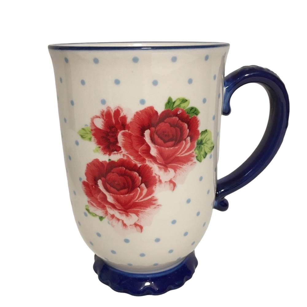 The Pioneer Woman Heritage Floral
18oz Latte Stoneware Footed Mug Cup
